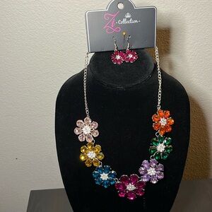 Paparazzi Zi Collection Necklace and Earring set. Brand new/never worn.
